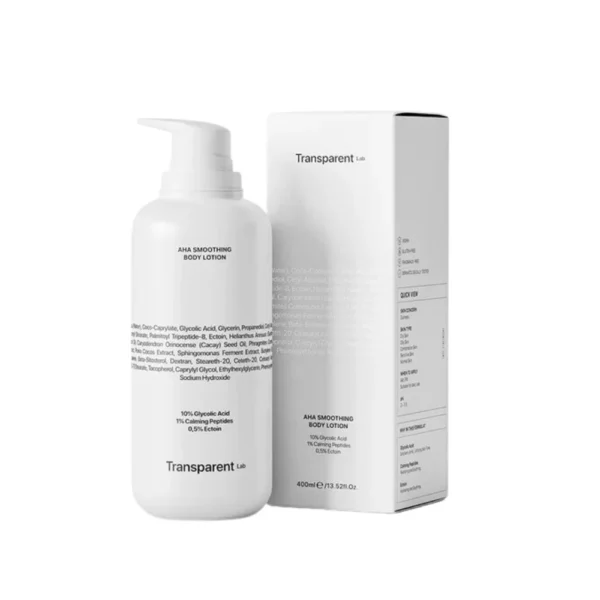 Transparent Lab AHA Smoothing Body Lotion 400 ml Lotiune de corp pentru netezire cu AHA