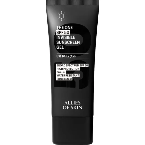 ALLIES OF SKIN The One SPF 50 Invisible Sunscreen Gel, Deluxe, 20 ml